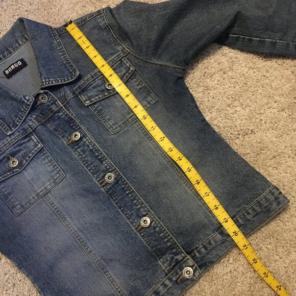 BONGO Blue Washed Denim Jean Jacket - Picture 13 of 14